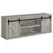 Brockton 71-inch 3-shelf Sliding Doors TV Console Grey Driftwood - Imperial Furniture (Las Vegas, NV) - Multi Location