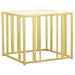 Adri Metal Frame End Table Matte Brass - Imperial Furniture (Las Vegas, NV) - Multi Location