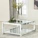 Valentina Rectangular Coffee Table with Glass Top Mirror - Imperial Furniture (Las Vegas, NV) - Multi Location