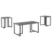 Nyla 3-piece Occasional Set Weathered Grey and Black - Imperial Furniture (Las Vegas, NV) - Multi Location