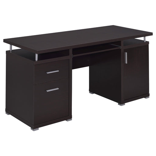 Tracy 2-drawer Computer Desk Cappuccino - Imperial Furniture (Las Vegas, NV) - Multi Location