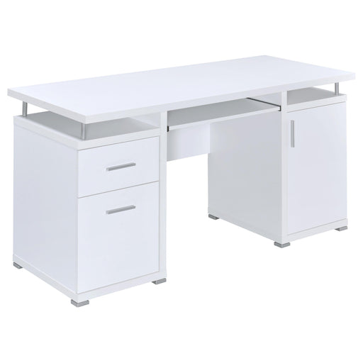 Tracy 2-drawer Computer Desk White - Imperial Furniture (Las Vegas, NV) - Multi Location