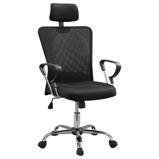 Stark Mesh Back Office Chair Black and Chrome - Imperial Furniture (Las Vegas, NV) - Multi Location