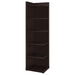Pinckard 6-tier Corner Bookcase Cappuccino - Imperial Furniture (Las Vegas, NV) - Multi Location