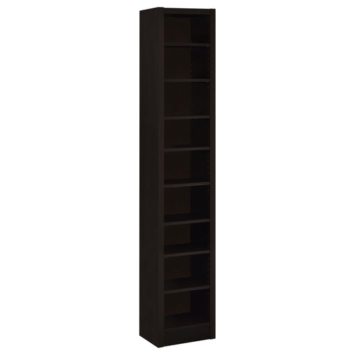 Eliam Rectangular Bookcase with 2 Fixed Shelves Cappuccino - Imperial Furniture (Las Vegas, NV) - Multi Location