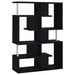 Hoover 5-tier Bookcase Black and Chrome - Imperial Furniture (Las Vegas, NV) - Multi Location