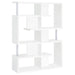 Hoover 5-tier Bookcase White and Chrome - Imperial Furniture (Las Vegas, NV) - Multi Location