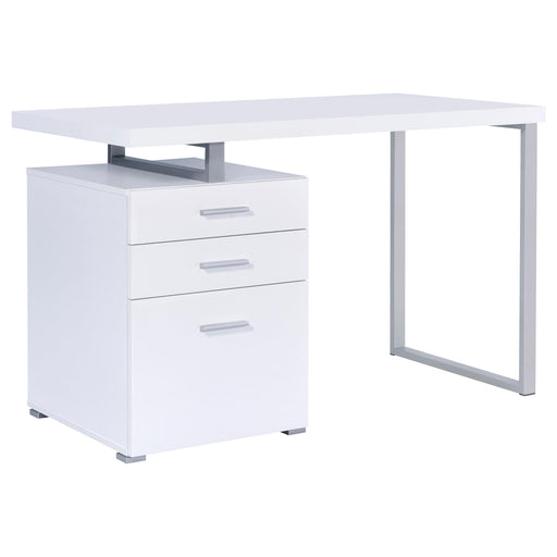 Brennan 3-drawer Office Desk White - Imperial Furniture (Las Vegas, NV) - Multi Location