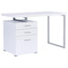 Brennan 3-drawer Office Desk White - Imperial Furniture (Las Vegas, NV) - Multi Location