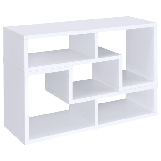 Velma Convertible TV Console and Bookcase White - Imperial Furniture (Las Vegas, NV) - Multi Location