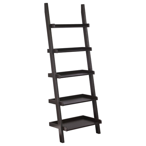 Colella 5-shelf Ladder Bookcase Cappuccino - Imperial Furniture (Las Vegas, NV) - Multi Location