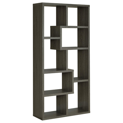 Theo 10-shelf Bookcase Weathered Grey - Imperial Furniture (Las Vegas, NV) - Multi Location