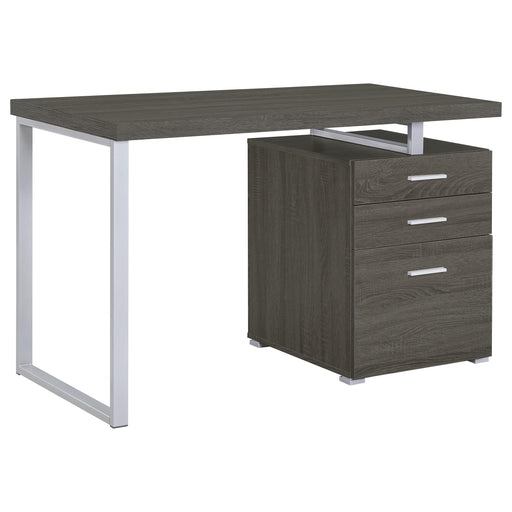 Brennan 3-drawer Office Desk Weathered Grey - Imperial Furniture (Las Vegas, NV) - Multi Location