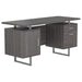 Lawtey Floating Top Office Desk Weathered Grey - Imperial Furniture (Las Vegas, NV) - Multi Location
