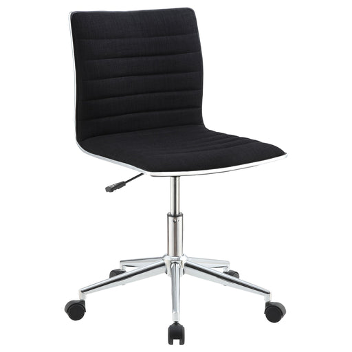 Chryses Adjustable Height Office Chair Black and Chrome - Imperial Furniture (Las Vegas, NV) - Multi Location