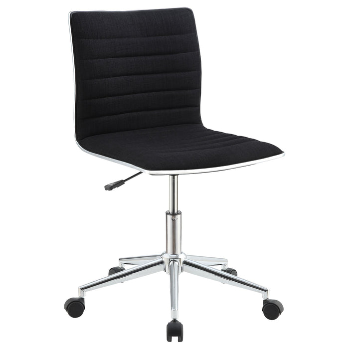 Chryses Adjustable Height Office Chair Black and Chrome - Imperial Furniture (Las Vegas, NV) - Multi Location
