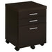 Skylar 3-drawer Mobile File Cabinet Cappuccino - Imperial Furniture (Las Vegas, NV) - Multi Location