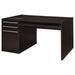 Halston 3-drawer Connect-it Office Desk Cappuccino - Imperial Furniture (Las Vegas, NV) - Multi Location