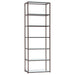 Kate 6-shelf Bookcase Black Nickel - Imperial Furniture (Las Vegas, NV) - Multi Location