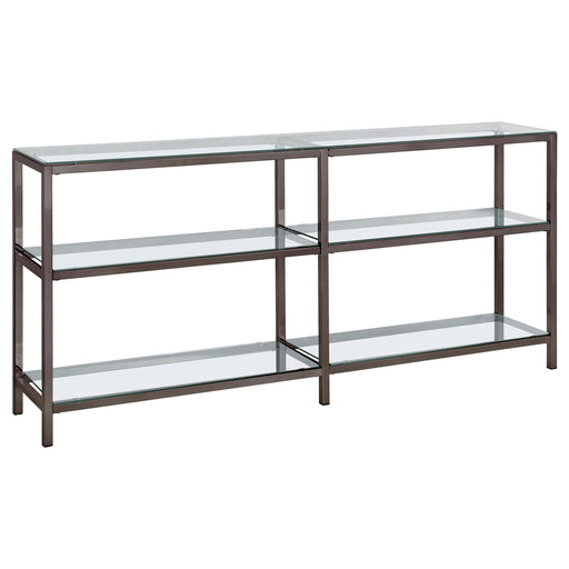 Kate 2-tier Bookcase Black Nickel - Imperial Furniture (Las Vegas, NV) - Multi Location