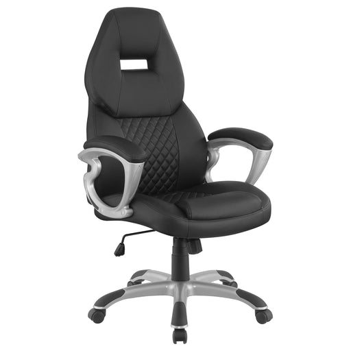 Bruce Adjustable Height Office Chair Black and Silver - Imperial Furniture (Las Vegas, NV) - Multi Location