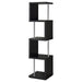 Baxter 4-shelf Bookcase Black and Chrome - Imperial Furniture (Las Vegas, NV) - Multi Location