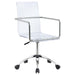 Amaturo Office Chair with Casters Clear and Chrome - Imperial Furniture (Las Vegas, NV) - Multi Location