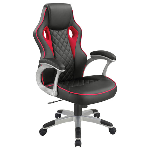 Lucas Upholstered Office Chair Black and Red - Imperial Furniture (Las Vegas, NV) - Multi Location