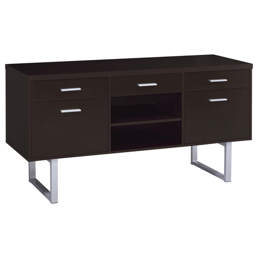 Lawtey 5-drawer Credenza with Adjustable Shelf Cappuccino - Imperial Furniture (Las Vegas, NV) - Multi Location