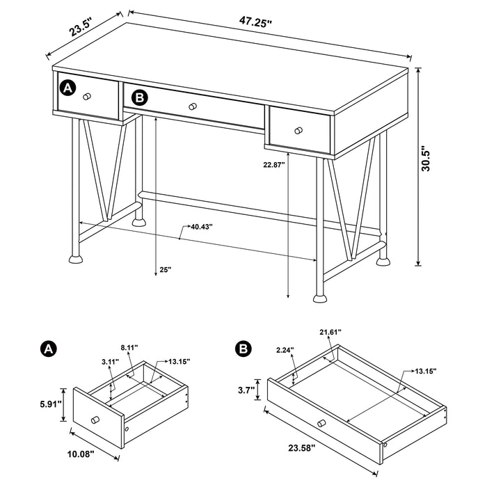 Analiese Desk Sets - Imperial Furniture (Las Vegas, NV) - Multi Location