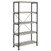 Analiese 4-shelf Bookcase Grey Driftwood - Imperial Furniture (Las Vegas, NV) - Multi Location