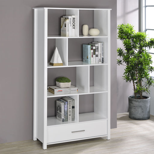 Dylan Rectangular 8-shelf Bookcase - Imperial Furniture (Las Vegas, NV) - Multi Location