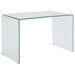 Ripley Glass Writing Desk Clear - Imperial Furniture (Las Vegas, NV) - Multi Location