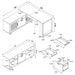 Maddox L-Shape Desk - Imperial Furniture (Las Vegas, NV) - Multi Location