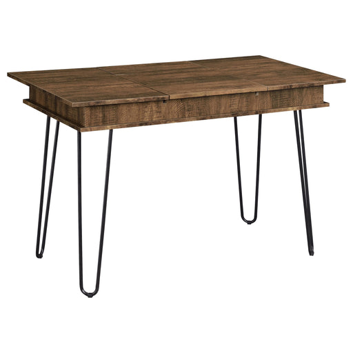 Sheeran Writing Desk with 4 Hidden Storages Rustic Amber - Imperial Furniture (Las Vegas, NV) - Multi Location