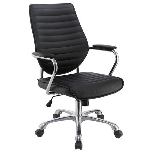 Chase High Back Office Chair Black and Chrome - Imperial Furniture (Las Vegas, NV) - Multi Location