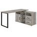Hertford L-shape Office Desk with Storage Grey Driftwood - Imperial Furniture (Las Vegas, NV) - Multi Location