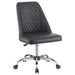 Althea Upholstered Tufted Back Office Chair Grey and Chrome - Imperial Furniture (Las Vegas, NV) - Multi Location