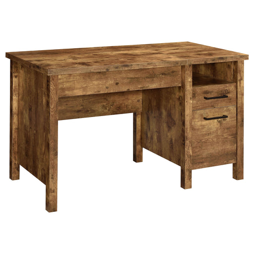 Delwin Lift Top Office Desk with File Cabinet Antique Nutmeg - Imperial Furniture (Las Vegas, NV) - Multi Location