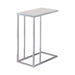 Stella Glass Top Accent Table Chrome and White - Imperial Furniture (Las Vegas, NV) - Multi Location