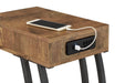 Troy Accent Table with Power Outlet Antique Nutmeg - Imperial Furniture (Las Vegas, NV) - Multi Location