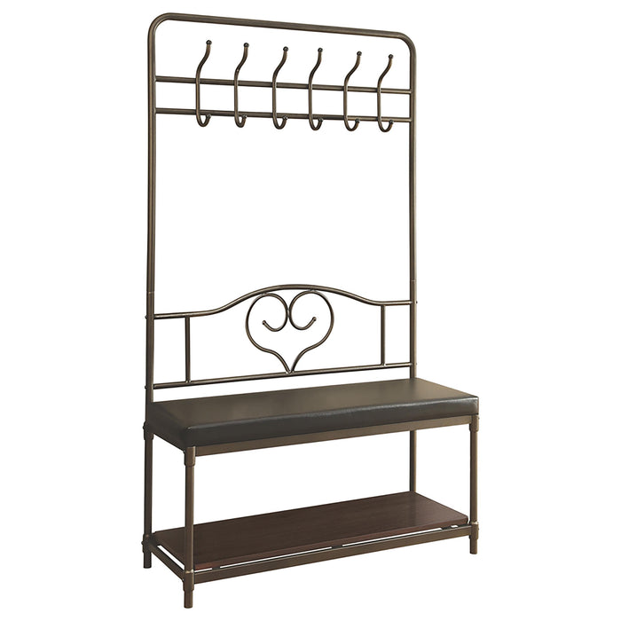 Kiefer Coat Rack with 12 Hooks Black - Imperial Furniture (Las Vegas, NV) - Multi Location
