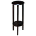 Kirk Round Accent Table with Bottom Shelf Espresso - Imperial Furniture (Las Vegas, NV) - Multi Location