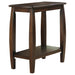 Raphael 1-shelf Chairside Table Cappuccino - Imperial Furniture (Las Vegas, NV) - Multi Location