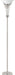 Archie Floor Lamp with Frosted Ribbed Shade Brushed Steel - Imperial Furniture (Las Vegas, NV) - Multi Location