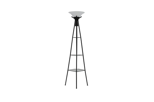 Gianni Versatile Shelf Tower Floor Lamp Charcoal Black - Imperial Furniture (Las Vegas, NV) - Multi Location