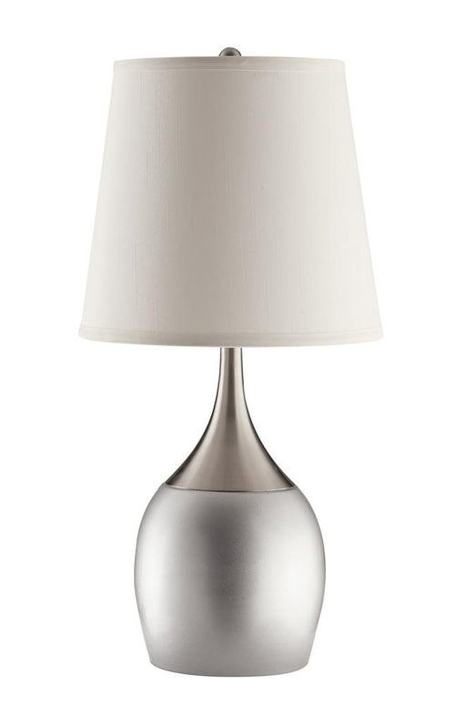 Tenya Empire Shade Table Lamps Silver and Chrome (Set of 2) - Imperial Furniture (Las Vegas, NV) - Multi Location