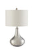 Junko Drum Shade Table Lamp Chrome and White - Imperial Furniture (Las Vegas, NV) - Multi Location