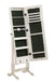 Batista Jewelry Cheval Mirror with Drawers White - Imperial Furniture (Las Vegas, NV) - Multi Location