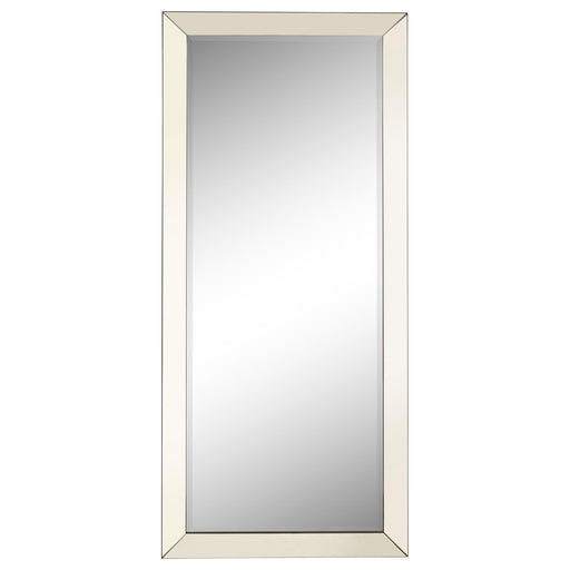 Barnett Rectangular Floor Mirror Silver - Imperial Furniture (Las Vegas, NV) - Multi Location